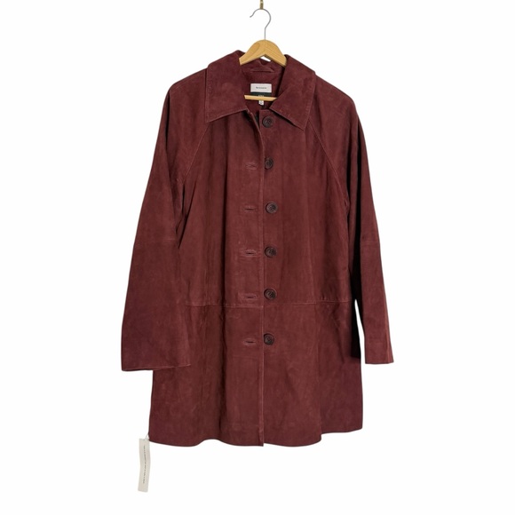 Reformation Veda Celine Jacket Wine - Picture 4 of 6